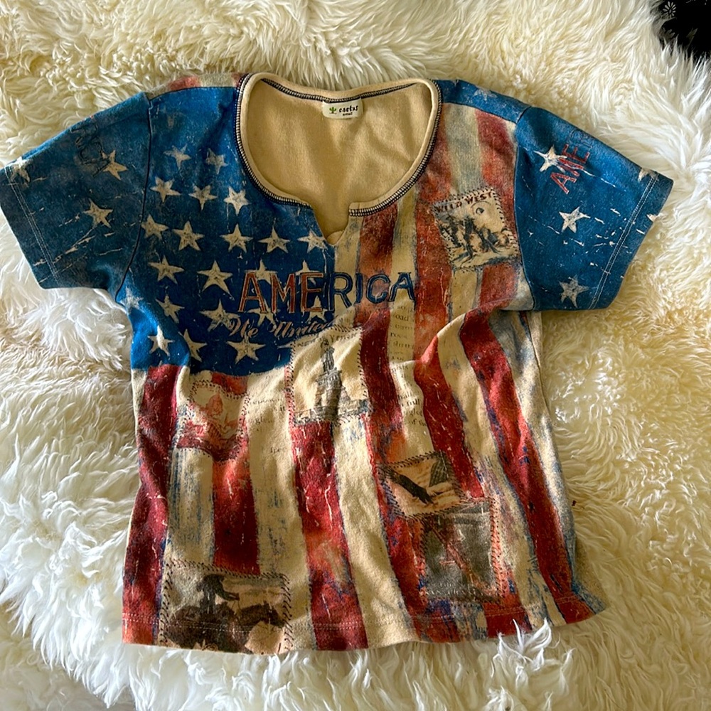 American themed shirt size Small